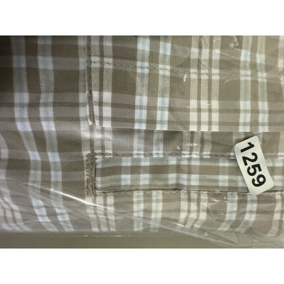 Dickies Shirt Mens 3XL Beige Plaid Short Sleeve Temp-iQ Performance Work - Picture 14 of 14